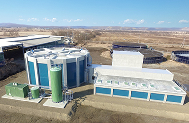 釧路市有機質肥料活用センターバイオガスプラント（北海道）
